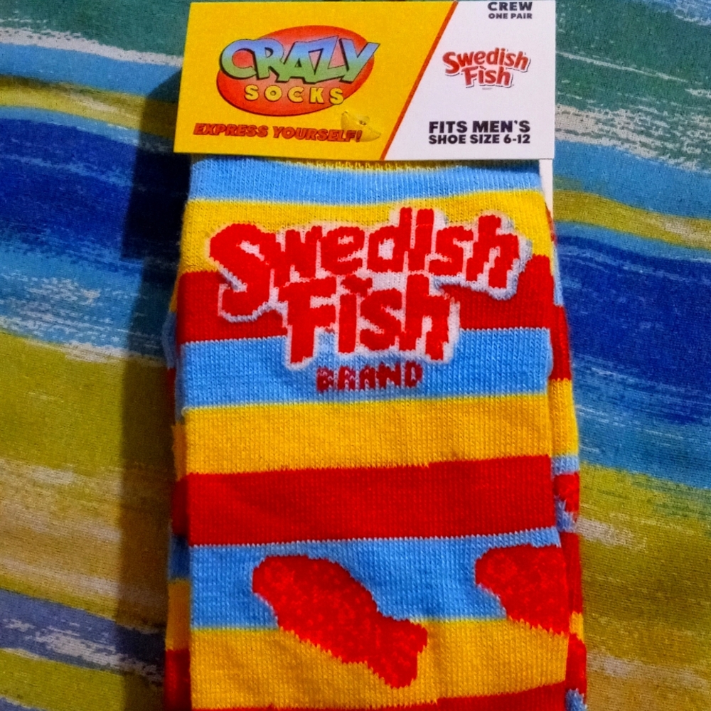 Swedish Fish gummies Socks